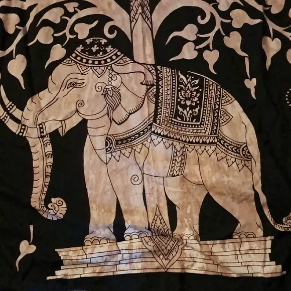 Elephant Tree of Life Wall Hanging Tapestry - Picture 3 of 7